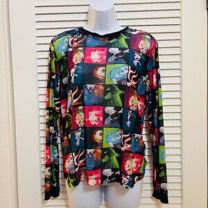 Nightmare Before Christmas Sheer Mesh Top XS